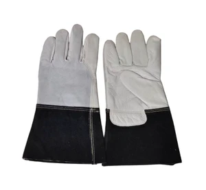 Heavy Duty Cowhide Leather TIG MIG Welding Gloves Heat Resistant Safety Work Gloves with Long Cuff