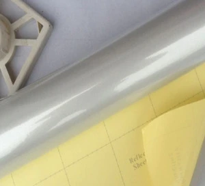 Printable reflective vinyl poster material