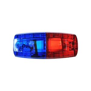 Waterproof Traffic signal LED Strobe Light Flashing Red and Blue Shoulder Warning Light