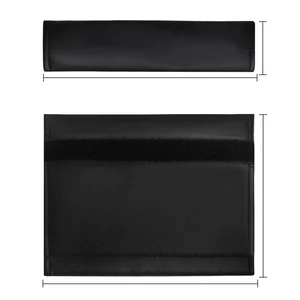 Muchkey Customize Safety Belt Shoulder Cover 2pcs Leather Seat Belt Breathable Protection Cover Car Accessories