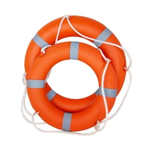 SOLAS Approved 1.5kg 2.5kg 4.3kg Marine Life Buoy Ring Plastic Reflective Safety Buoy for Water Rescue Factory Supply