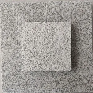 G603 Modern Villa Marble Sesame White Granite Tile Curbstone Exterior Wall Dry-hung Stone Floor Paving Flame-baked Board
