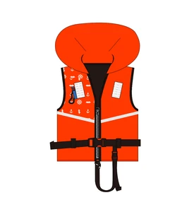 ISO 100N Rescue Equipment PFD Life Jacket Vest Custom logo Adult Life Jacket with Reflective Strips