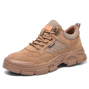 685 Men's Labor Protection Shoes with Steel Toe Caps Anti Smashing and Anti Piercing Men's Shoes Anti Splashing Safe Work Shoes