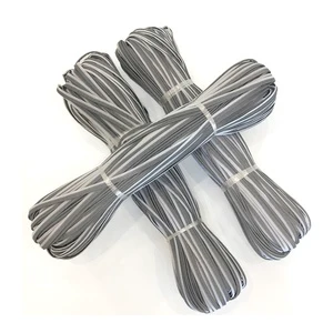 Silver Grey Reflective Piping Colorful Sewing Fabric Piping Reflect for Clothes