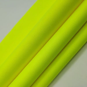 Wholesale Made 420d Fluorescent Reflective Oxford Fabric Fluorescent Green for Safety Suit With Pu Coated
