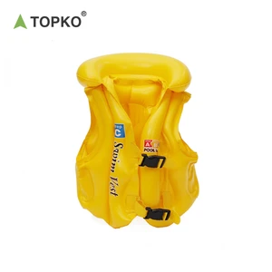 TOPKO ECO-friendly PVC Thickened Kid Size Outdoor Water Sport Swim Learning Inflatable Life Vest Life Vest Inflatable