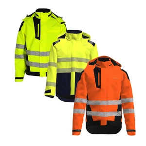 Safety Jacket Waterproof High Quality Softshell Safety Protective Clothing Jacket For Construction