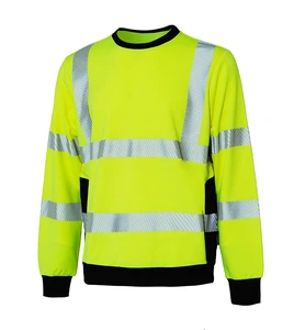Wholesale Orange Navy Blue Hi Vis Custom Hoodie Safety Hoodie Work Wear Hoodie Safety Winter Clothing
