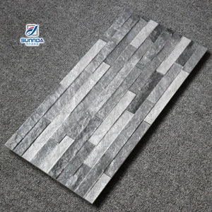 Foshan Exterior Wall Tiles Brick Stone Marble Designs Matte Rough Surface 300X600 Building Decoration Hotel Villa House Garden