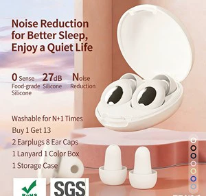 Silicone Reusable Foldable Earplugs Quiet Noise Cancelling Safety Hearing Protection Intrinsically Safe Strong