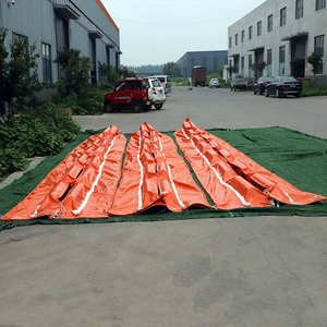Light Weight Portable PVC Oil Fence Emergency Response Boom Mobile Oil Spill Containment Barrier Kit Pump PLC 3-Year Warranty