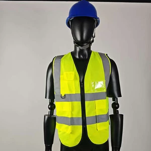 S-5xL Reflective Clothing Volunteer Construction Vest Gear High Visibility Hi Vis Work Security Road Reflector Safety Vest