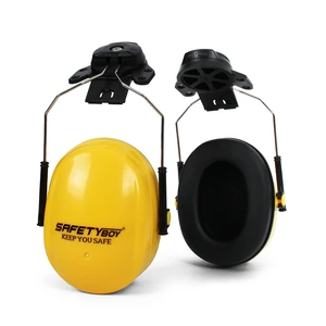 SAFETYBOY ABS Material Noise Cancelling Ear Muffs Hearing Protective Soundproof Safety Ear Protector and Helmet