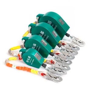 Loading 150kgs 3~60m Wire Rope Fall Arrester Fall Protector Anti Dropping Safety Device