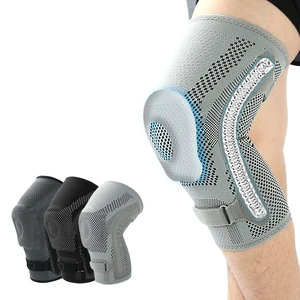 Best Selling Workout Sport Running Knee Silicone Pads Protective Gear Knee Brace Knee Sleeve
