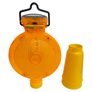 Flashing LED Blinkers Traffic Lamp Red/Yellow/Blue/Green/White Road Cone Solar Barricade Light IP64 Waterproof 5pcs LEDs Safety
