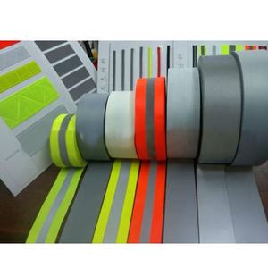 YG Reflective Fabric For Safety Clothing High-Vis Reflective Strip Polyester Reflective Material Tape Reflective Tape