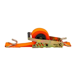 Automatic Retractable Ratchet Strap Polyester Self Retracting Tie Down Belt With S Hook 2000kg Break Strength 50mm