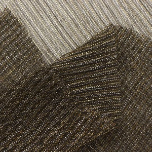 Sapphire Blue Reflective Color-Change Metal Crinkling Stage Fashion Mesh Fabric for Girls Slide Silk Crinkling Crinkling