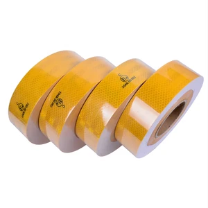 Reflective Sheeting Banner /Reflection Materials Yellow Reflective PVC Tape for Truck/car Marking