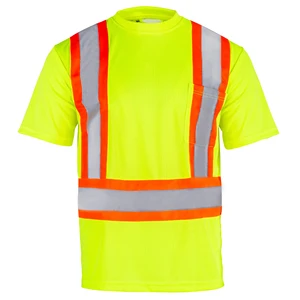 Hi Vis Reflective Safety Workwear Long Sleeve Road Construction Shirts Custom Team Logo High Quality Safety Shirts For Sale