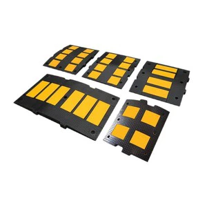 500*900*50mm Rubber Road Speed Breaker/Rubber Speed Hump for Roadway Speed Reducer Bumps Heavy Duty