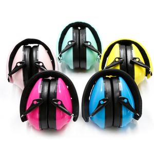 CE EN352-1 Certified Comfortable Soft ABS Ear Muff Protective Noise Reduction Earmuffs for Kids Safety Hearing Shield