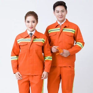 High Visibility ANSI Class 2 Reflective Safety Jacket 100% Cotton Orange Waterproof with Customized Logo and Split Design