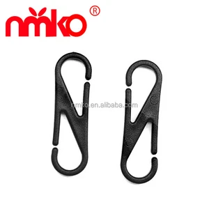 High Quality POM Mini Plastic Double Head Hook Loop Durable Seat Belt Buckle for Bag Accessories Special Bag Parts Accessories