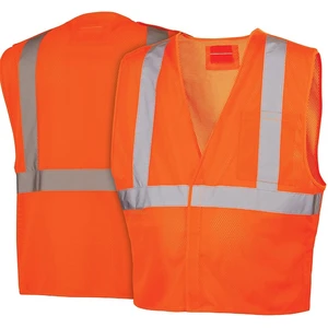 Wholesale 2025 New Design ANSI Class 2 Reflective Safety Vest LED Flash Professional Workwear Uniform Customizable