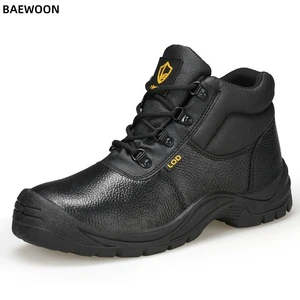 BAEWOON O14 Anti Smashing Anti Puncture Labor Protection Safety Shoes High Top Comfortable Wear-resistant Waterproof Work Shoes