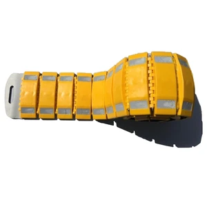 Portable Speed Bump Rubber Reflective Speed Bumps for Concrete Gravel Driveway Roads Parking Heavy Duty Driveway Curb Ramp