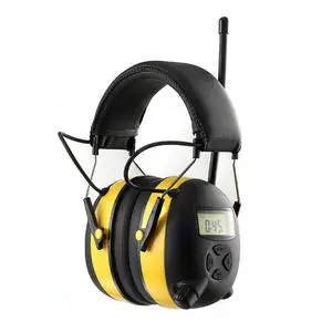 Digital AM/FM Earmuffs 30dB Ear protection Hearing Protectors Electronic Shooting Earmuffs Headphones with Radio