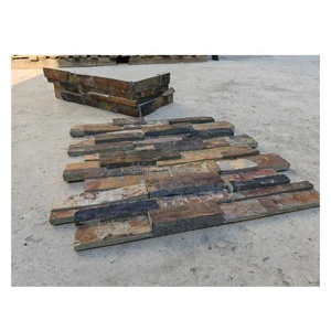 Modern Design Black Slate Stone Veneer Facade Factory Price Antacid Erosion Resistance Exterior Cladding Villas Natural Surface