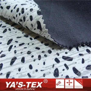 Reflective Dot Printed Polyester Spandex Fabric with Woven Graphene Fleece and TPE Membrane for Jackets and Bag Textiles