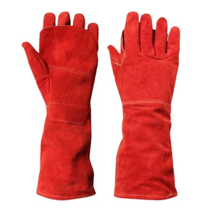 High Quality Cow Leather Heavy Duty Welding Gloves Protective Arc Safety Work Gloves Cotton CE Certified Manufactured Pakistan