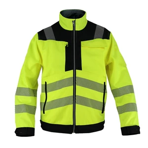 Unisex Hi-Vis Safety Work Jacket Reflective Polyester Construction Clothing For Adults OEM Cotton Workwear