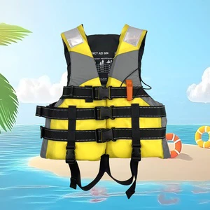 Swim Life Vest Jacket PFD Custom Logo Oxford Fabric Lifejacket Life Jacket For Boating Fishing Swimming Outdoor Water Sports