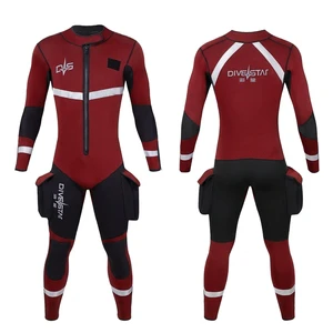 DIVESTAR Unisex Custom Neoprene 3mm Breathable Waterproof Chest Zip Front Plus Size Canyoning Rescue Super Stretch Diving