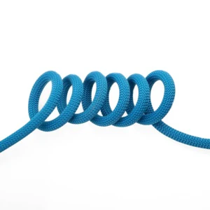 Blue Static Climbing Rope for Mountain Climbing Personal Protective Equipment Fall Protection Made of Durable Nylon