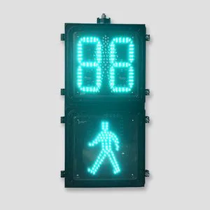 12*12 Pixel Look Pedestrian Traffic Light With 2 Digit Countdown Timer