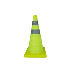 Collapsible Orange Reflective Traffic Safety Cones Multipurpose Car Warning Cone for Accident Parking & Driving Practice