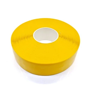 Yellow Black White Acrylic Single PVC Waterproof Anti slip Tape Floor Marking Safety Caution Road Warning Tape