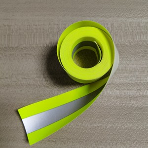 3H 5cm Width Cotton Fire Resistant Reflective Material Reflective Strip Fabric for Clothing