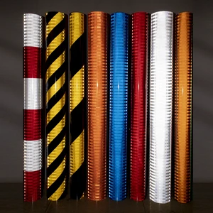 3HAO ASTM Yellow Black Red White Bicolor 3 Years EGP Reflective Sheeting for Traffic Warning Sign