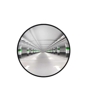 80CM Wide-Angle Convex Ball Mirror Indoor/Outdoor Anti-Theft Safety Traffic Mirror Circle Pattern for Road Turnings