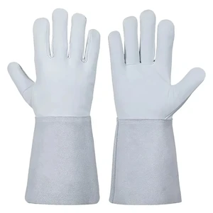 Premium Quality Industrial Leather Tig/Arc Welding Gloves Heat Resistant Anti-Slip Customizable for Export Sale
