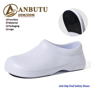 EVA One-piece Molding Non-slip Chef Shoes With Anti-slip Rubber Patch Unisex Kitchen Working Shoes Comfortable For Food Service
