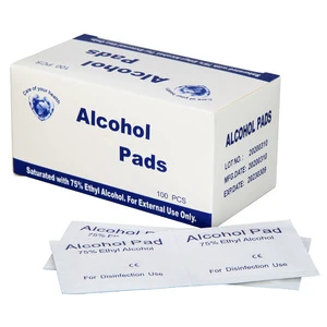 Class II 100% Cotton Alcohol Prep Pad & Swab Hand Sterile Medical Materials Accessories High Quality Wipe